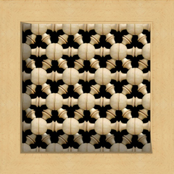 Mosaic House Moroccan tile M8_F2 Sample 8x8 wood, mosharabi,  mashrabiah, mosharabia, mousharabieh, screen 